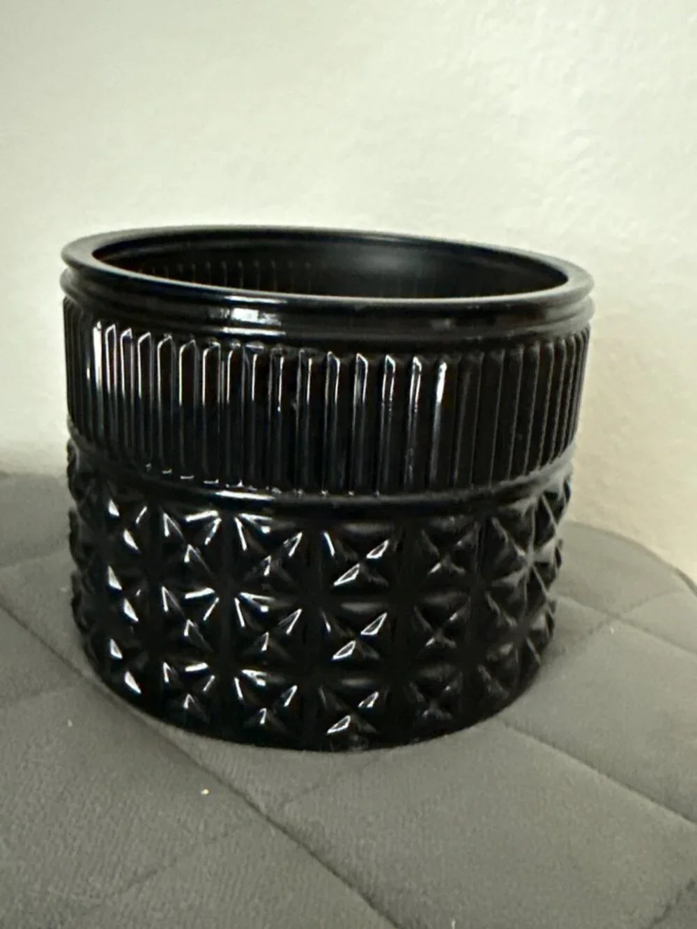 Black Onyx Colored Candle Holder